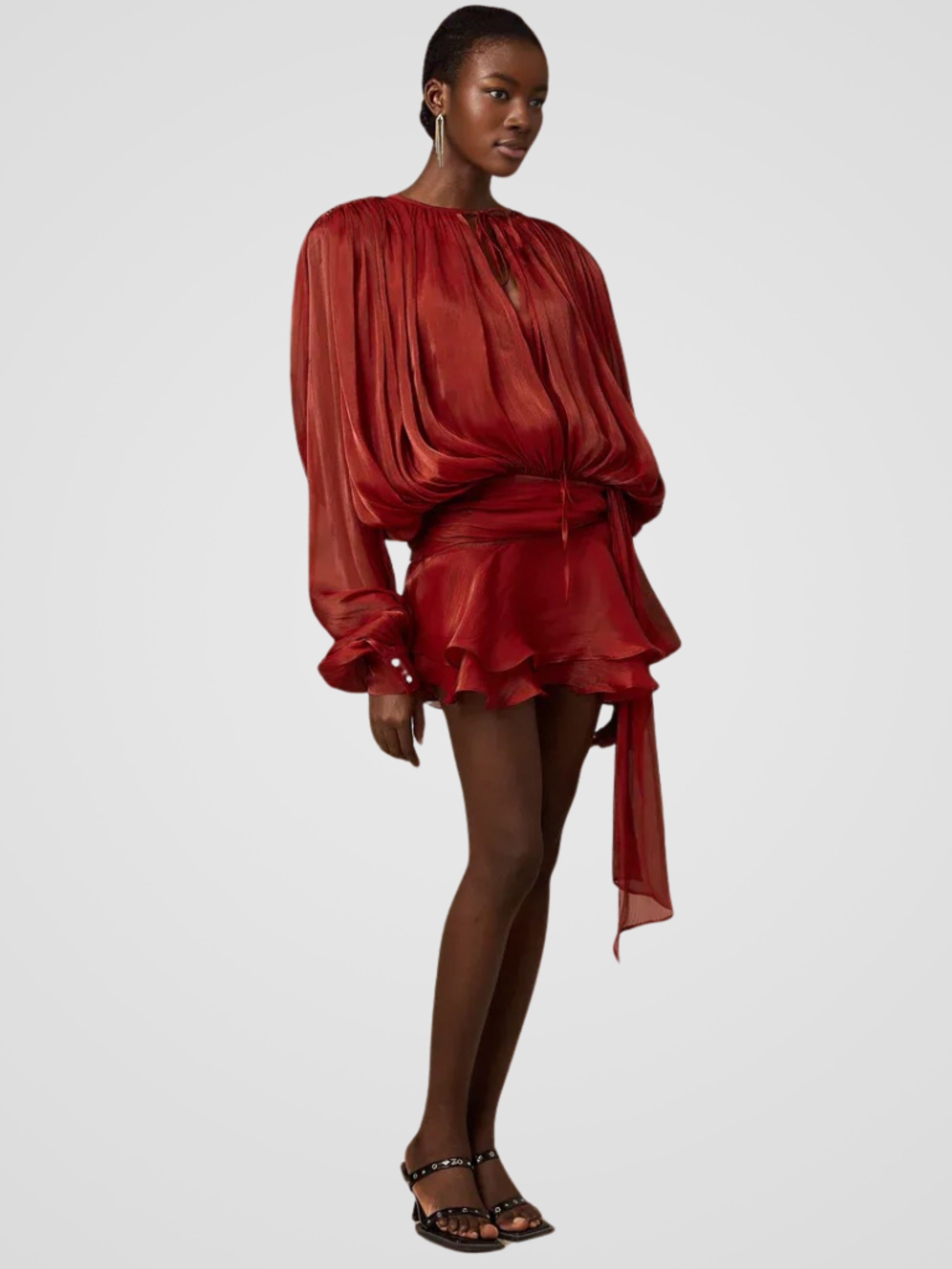 ISLA DRAPED MINI DRESS