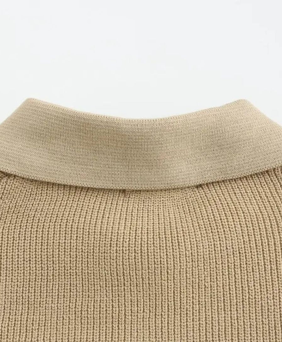 Essential Sweater with Zipped Polo - Finley & Family