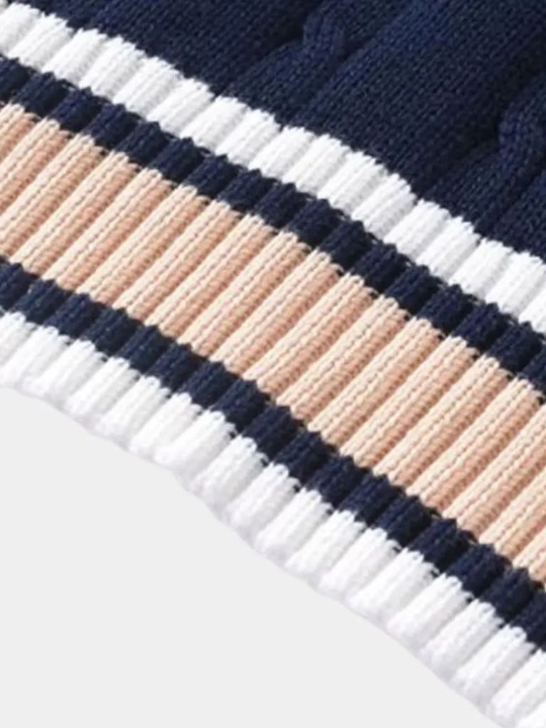 Elegant Knit Vest with V-Neck - Finley & Family