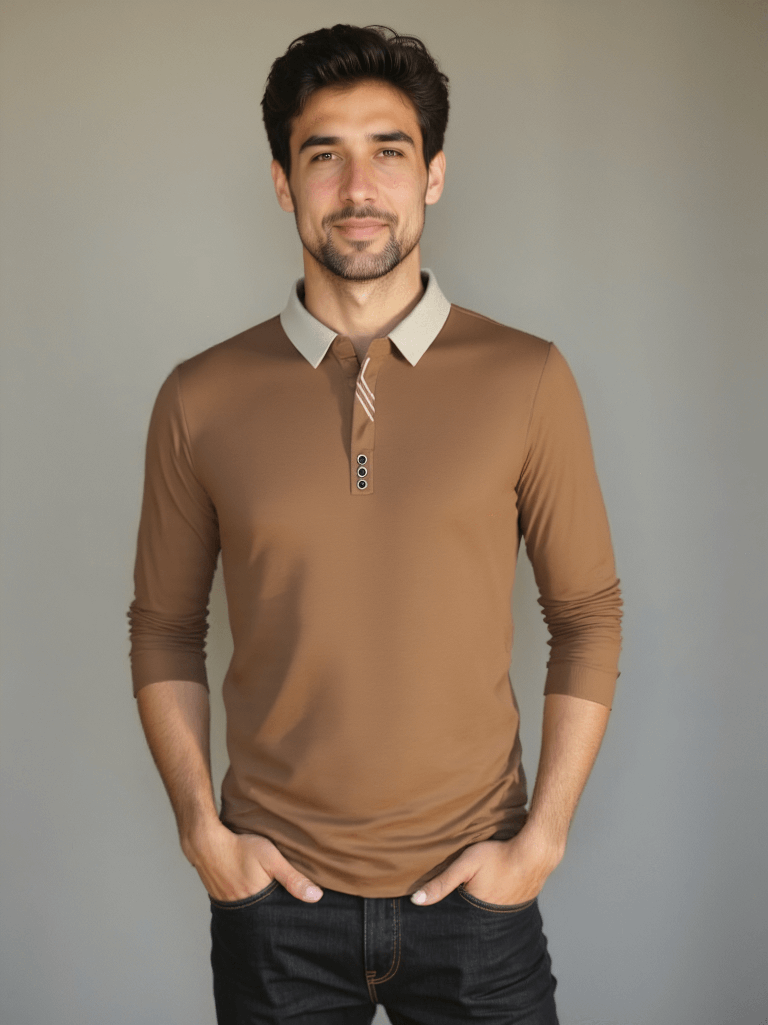 Elegant Long Sleeve Polo - Finley & Family