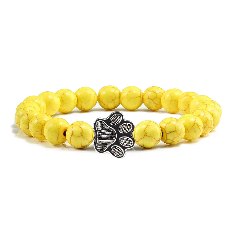 Bracelet with Paws Decorated with Beads