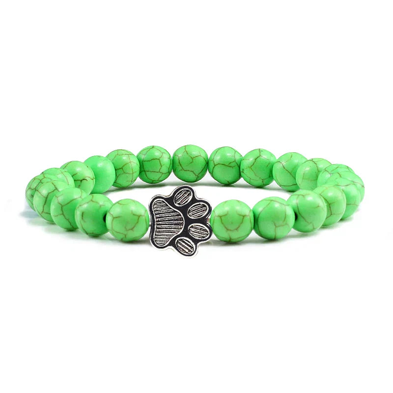Bracelet with Paws Decorated with Beads