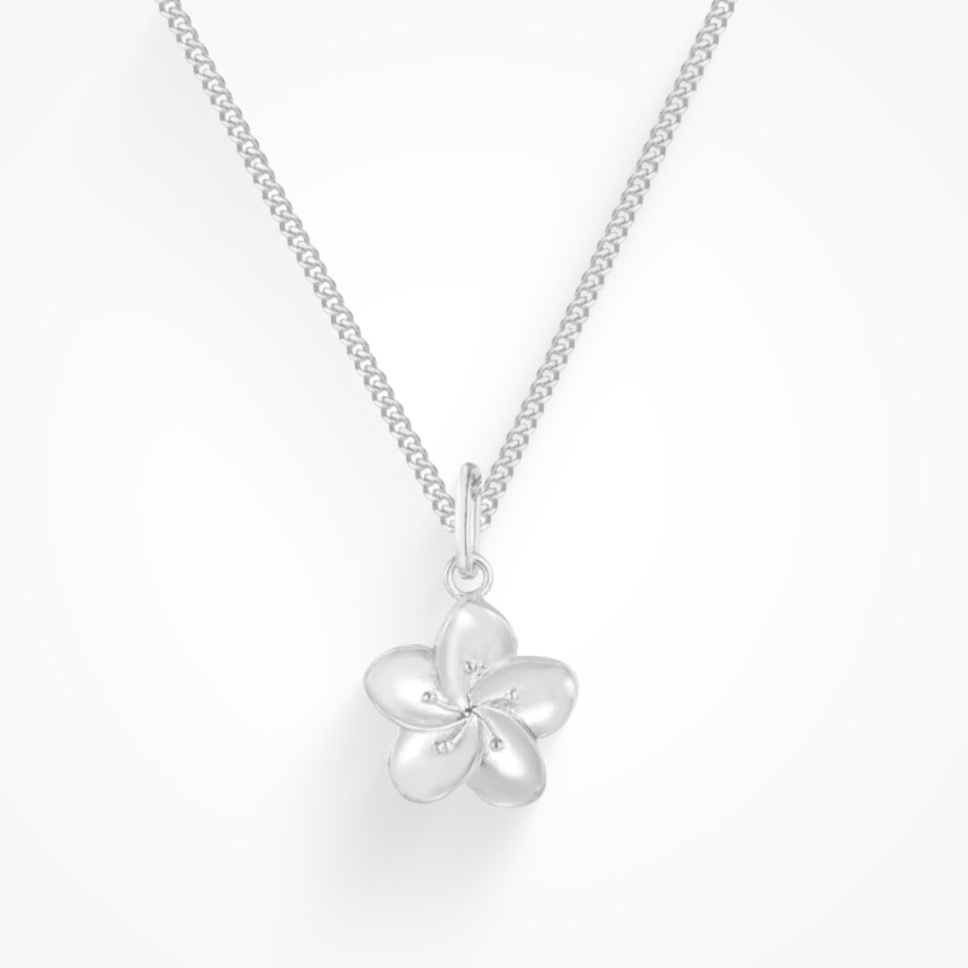 Hibiscus Flower Pendant Necklace