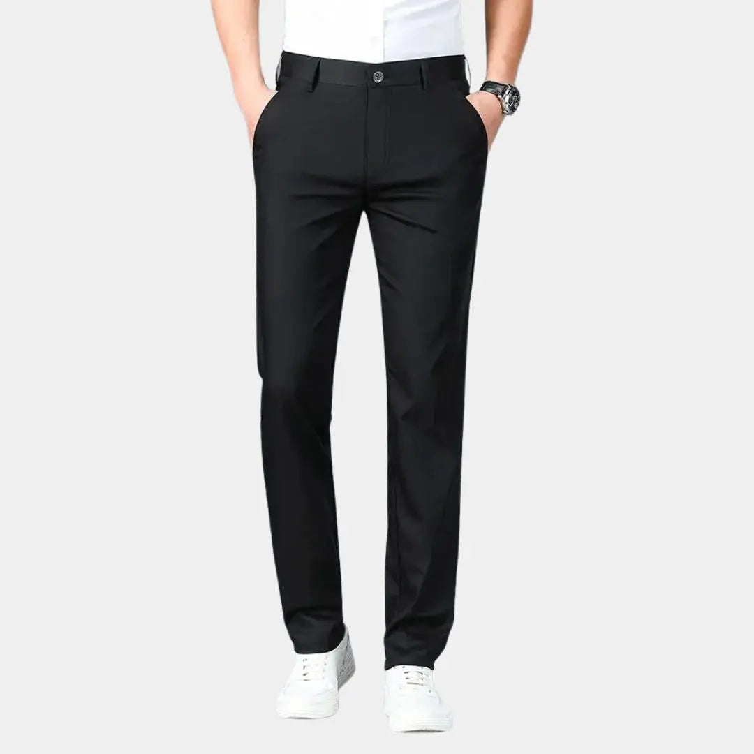 Minimalist Straight Leg Bamboo Fibre Trousers