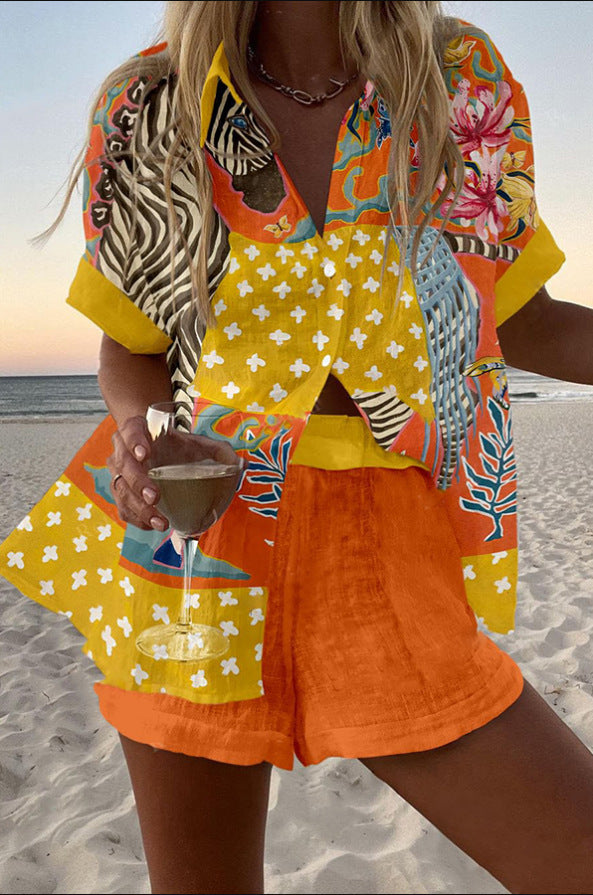 Norellia | Short Set with Polka Dot Print