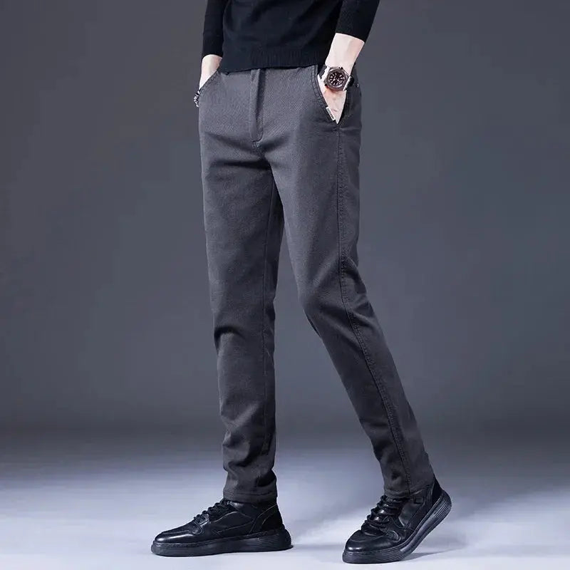 Basic Stretch Denim Trousers