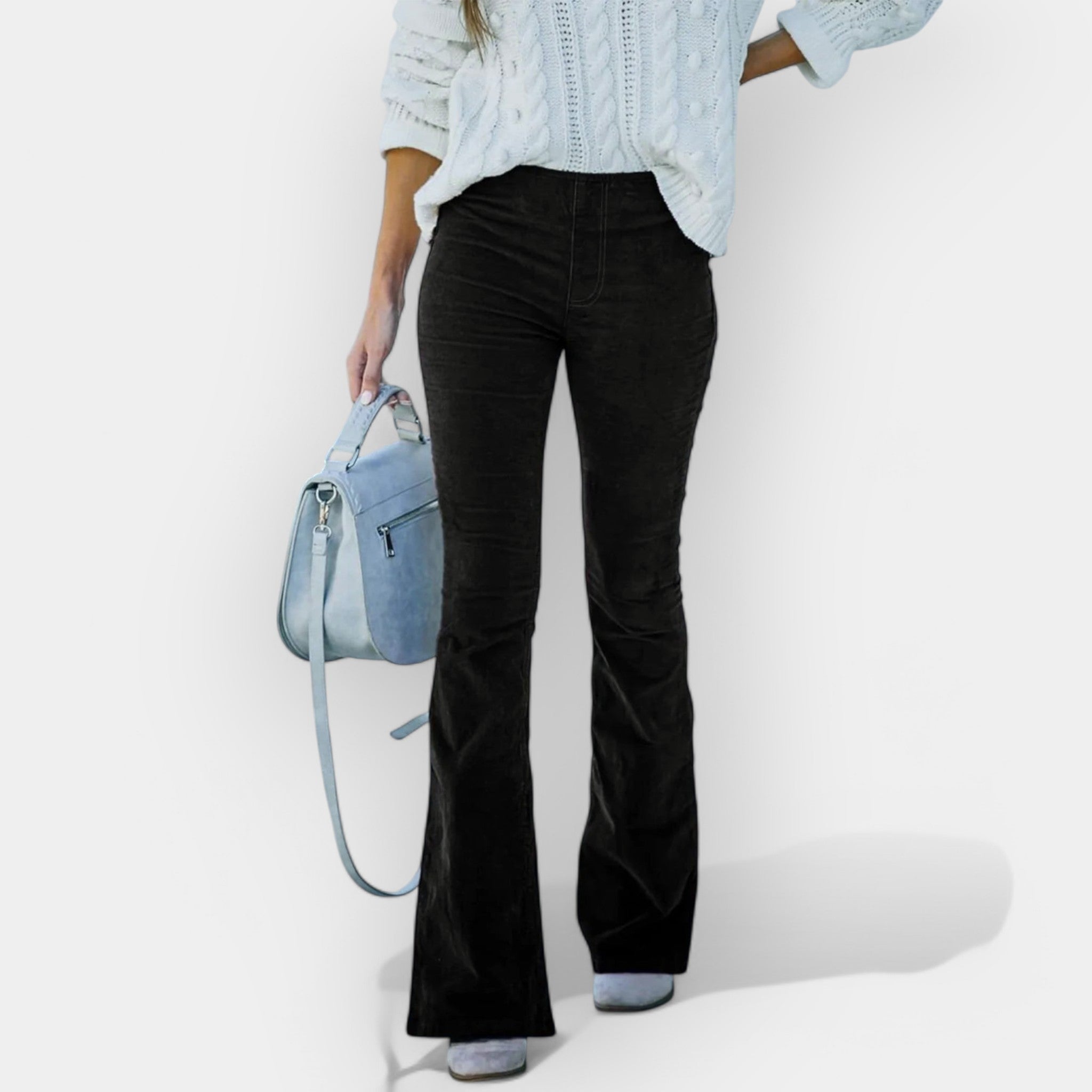 High-Rise Flared Trousers