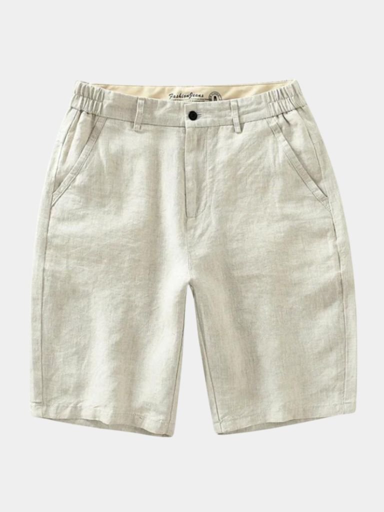 Horizon Blue Linen Shorts - Finley & Family
