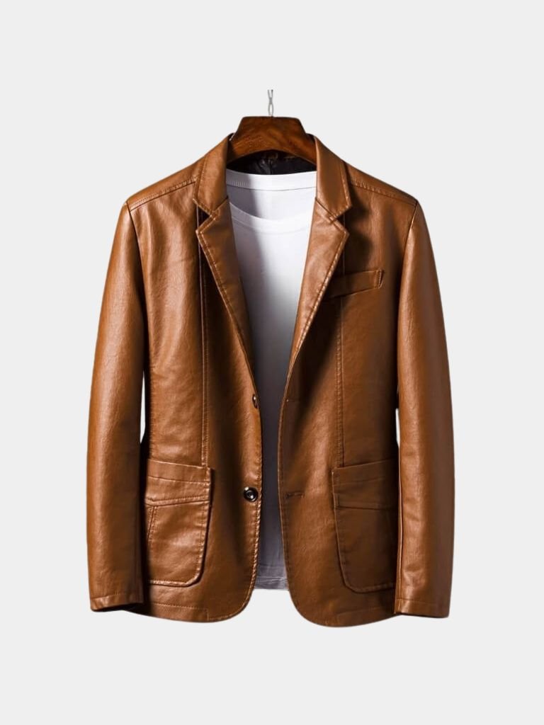 Finley & Family Bold Caramel Leather Jacket