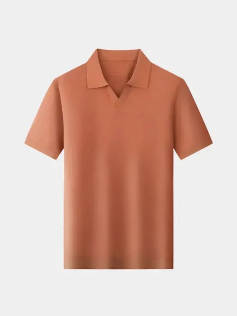 Casual Buttonless Knit Polo Shirt - Finley & Family