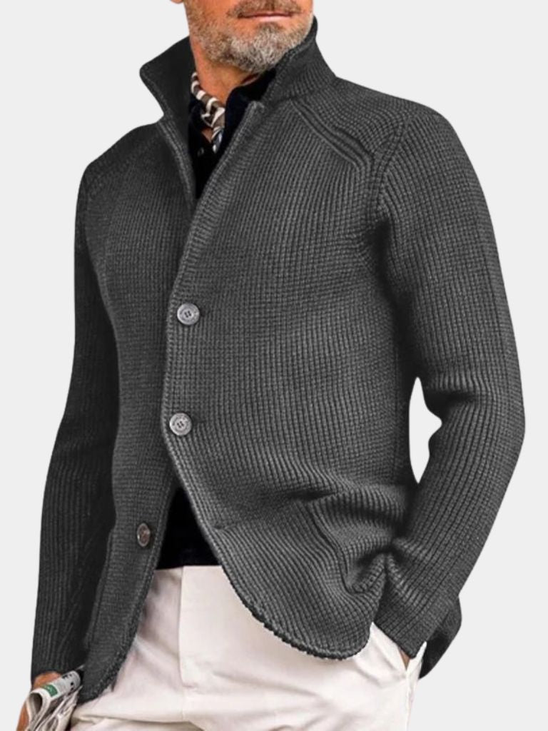 Finley & Family Classic Heritage Knit Jacket with Button Detail