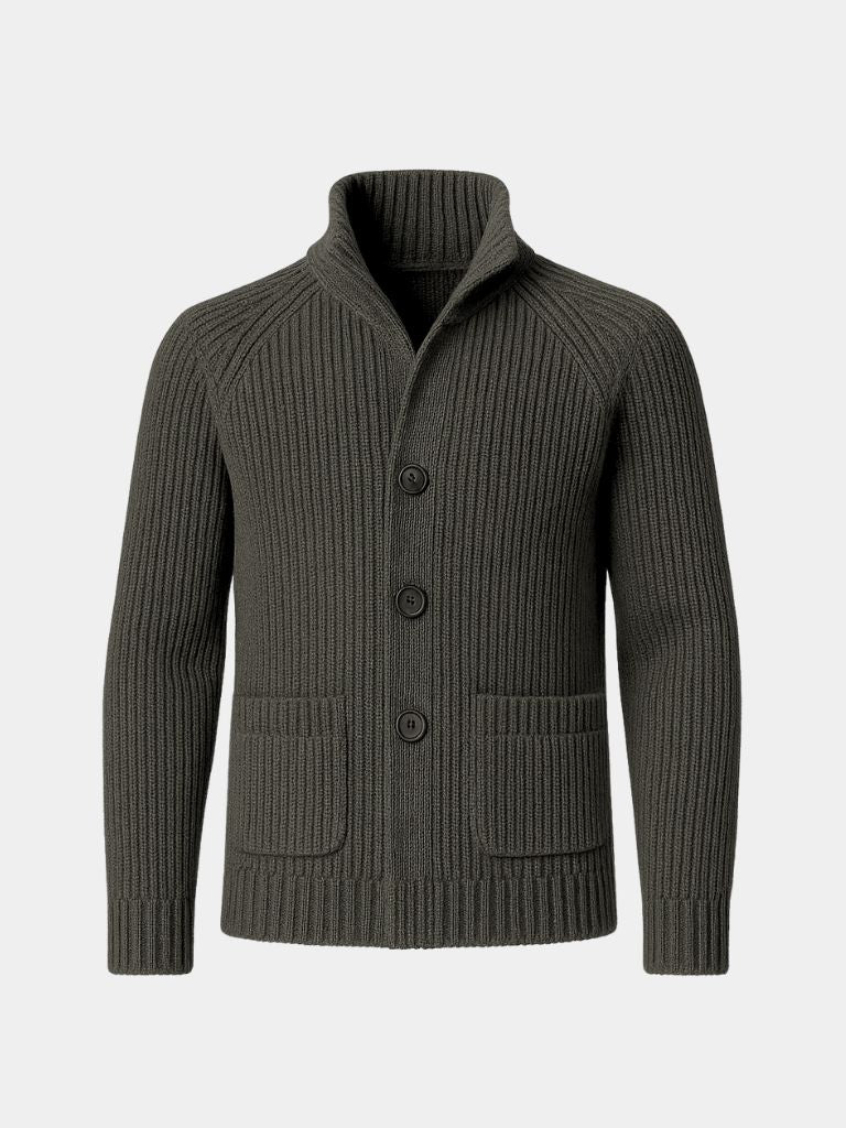 Finley & Family Classic Heritage Knit Jacket with Button Detail