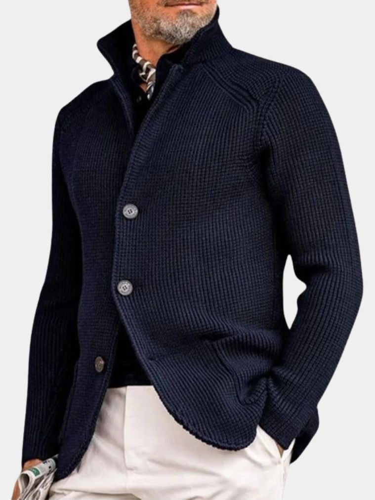 Finley & Family Classic Heritage Knit Jacket with Button Detail