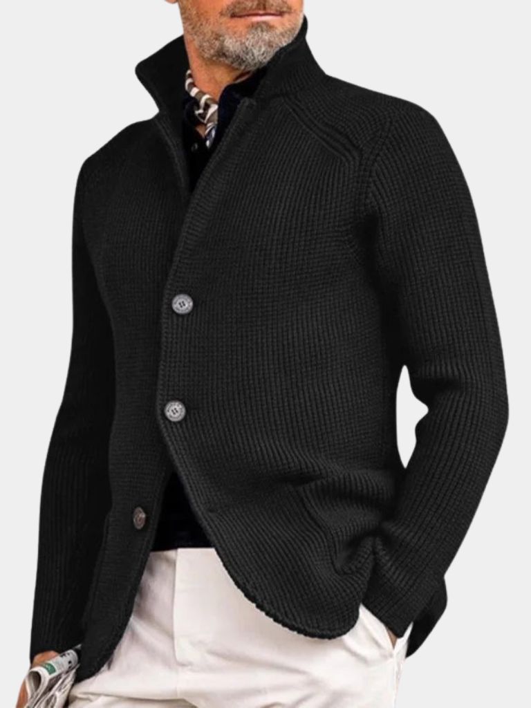 Finley & Family Classic Heritage Knit Jacket with Button Detail