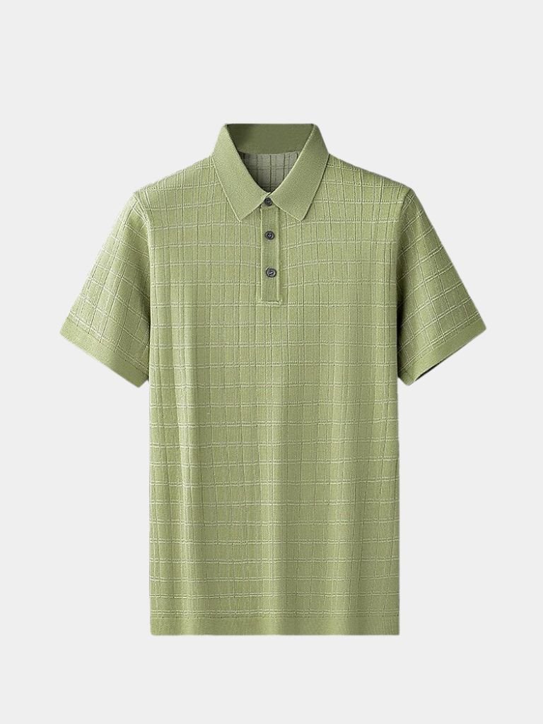 Classic Black Knit Polo - Finley & Family