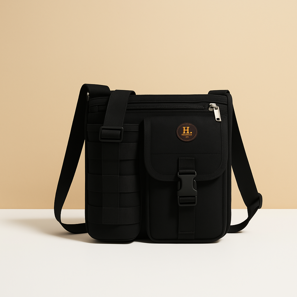 Compact crossbody water bottle carrier bag for men | Mason