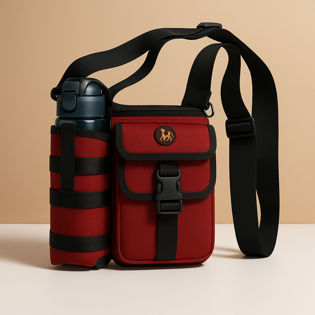 Compact crossbody water bottle carrier bag for men | Mason