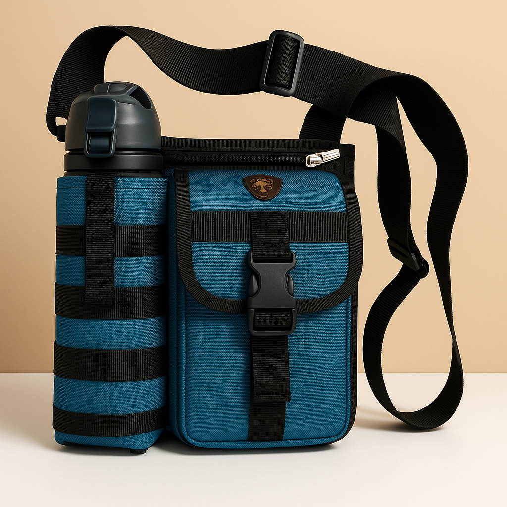 Compact crossbody water bottle carrier bag for men | Mason
