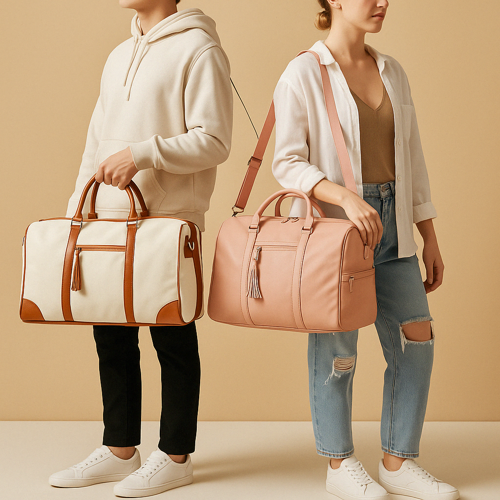 Convertible garment duffle bag for women | Amelia