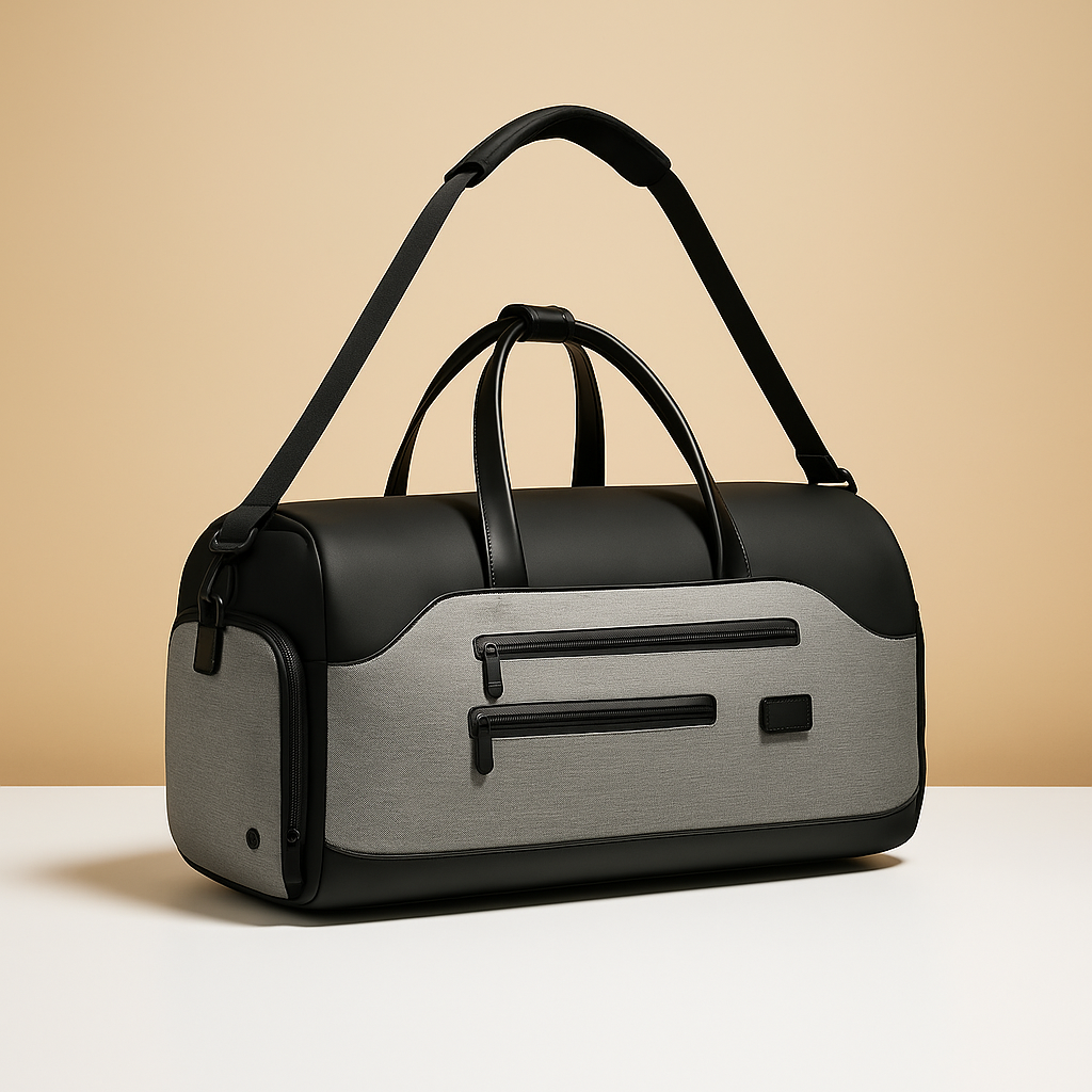 Convertible garment duffle bag with backpack straps for men | Nolan