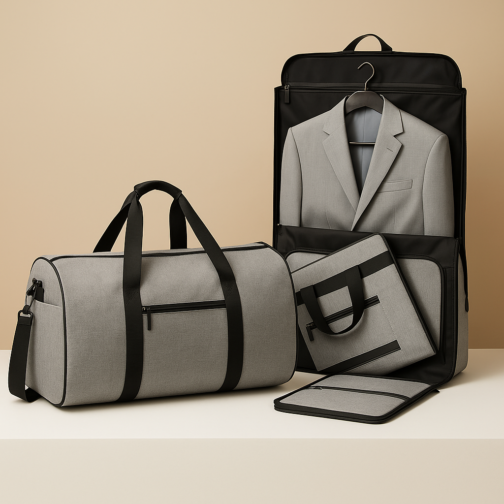 Convertible suit and duffle bag for men | Marcus