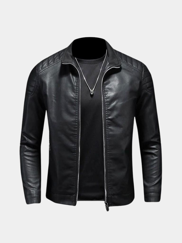 Finley & Family Crossed Leather Jacket