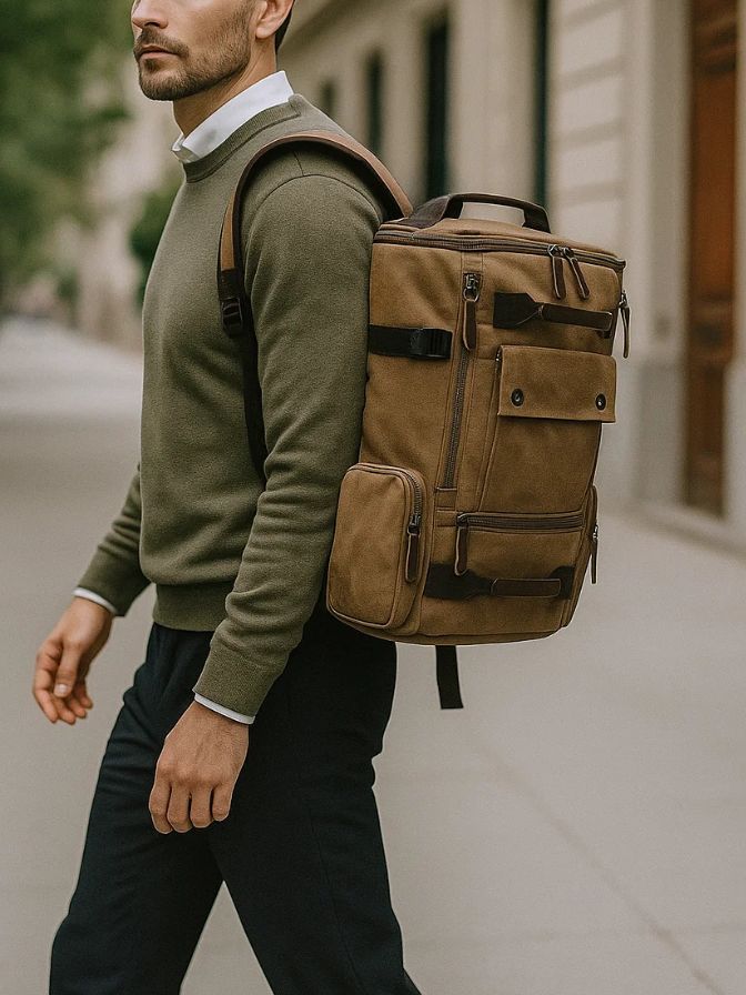Finley & Family Vintage Backpack - Dune Vanguard Collection