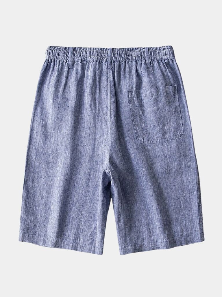 Grey Linen Shorts - Finley & Family