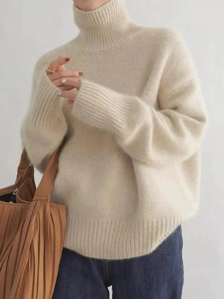 ISABELLA - ELEGANT HIGH COLLAR SWEATER