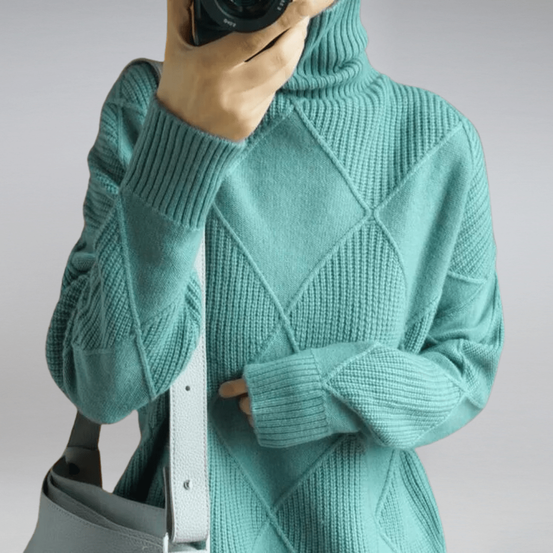 ISABELLE – ELEGANT TURTLENECK SWEATER FOR DAILY STYLE