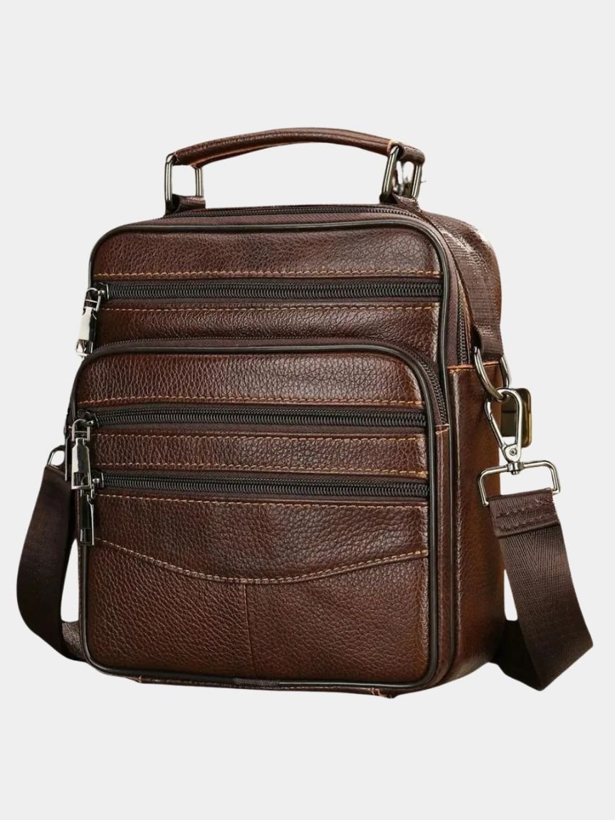 Finley & Family Men's Leather Crossbody Bag