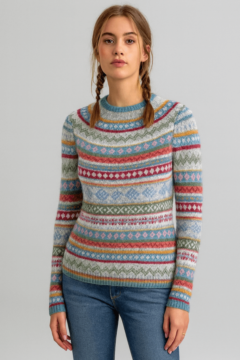 LILY™ - CHIC RETRO KNIT SWEATER