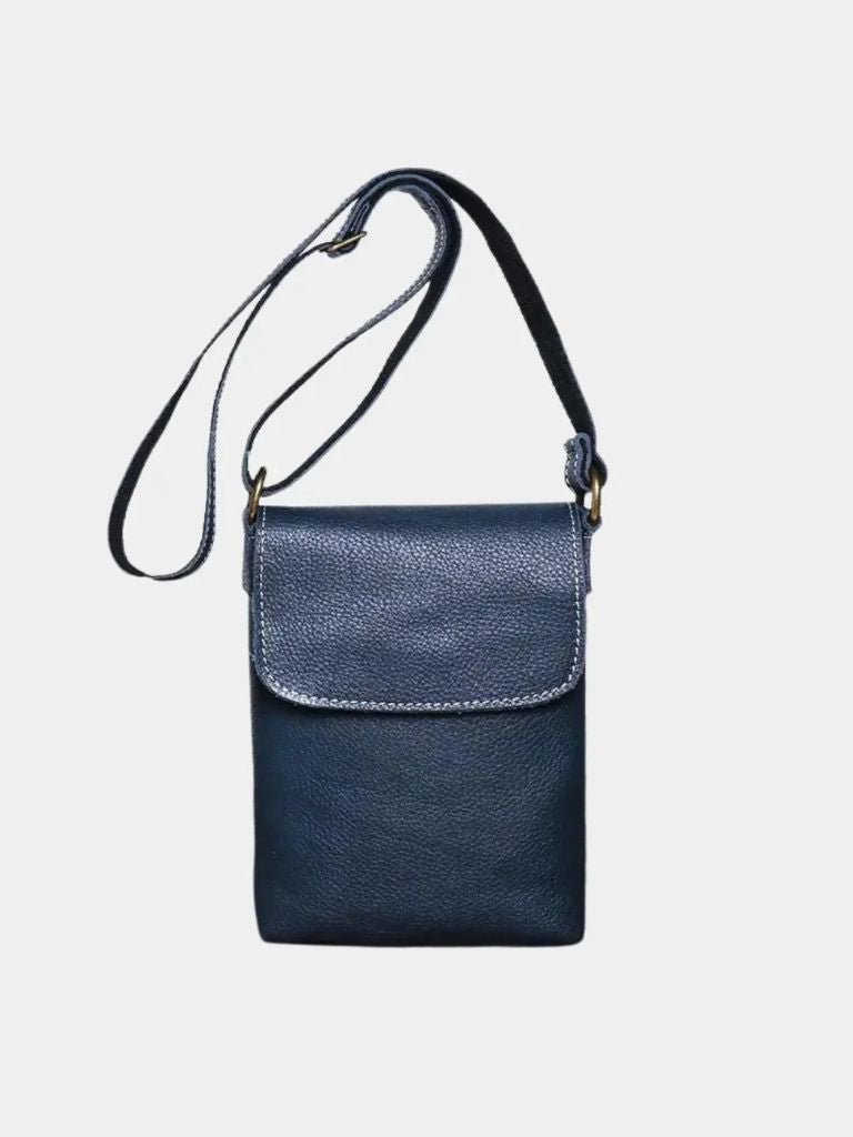 Finley & Family Men's Mini Leather Crossbody Bag