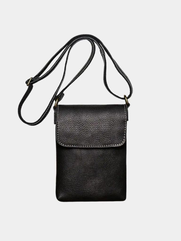 Finley & Family Men's Mini Leather Crossbody Bag