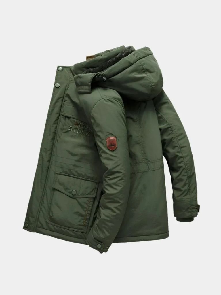 Finley & Family Military-Style Hooded Jacket
