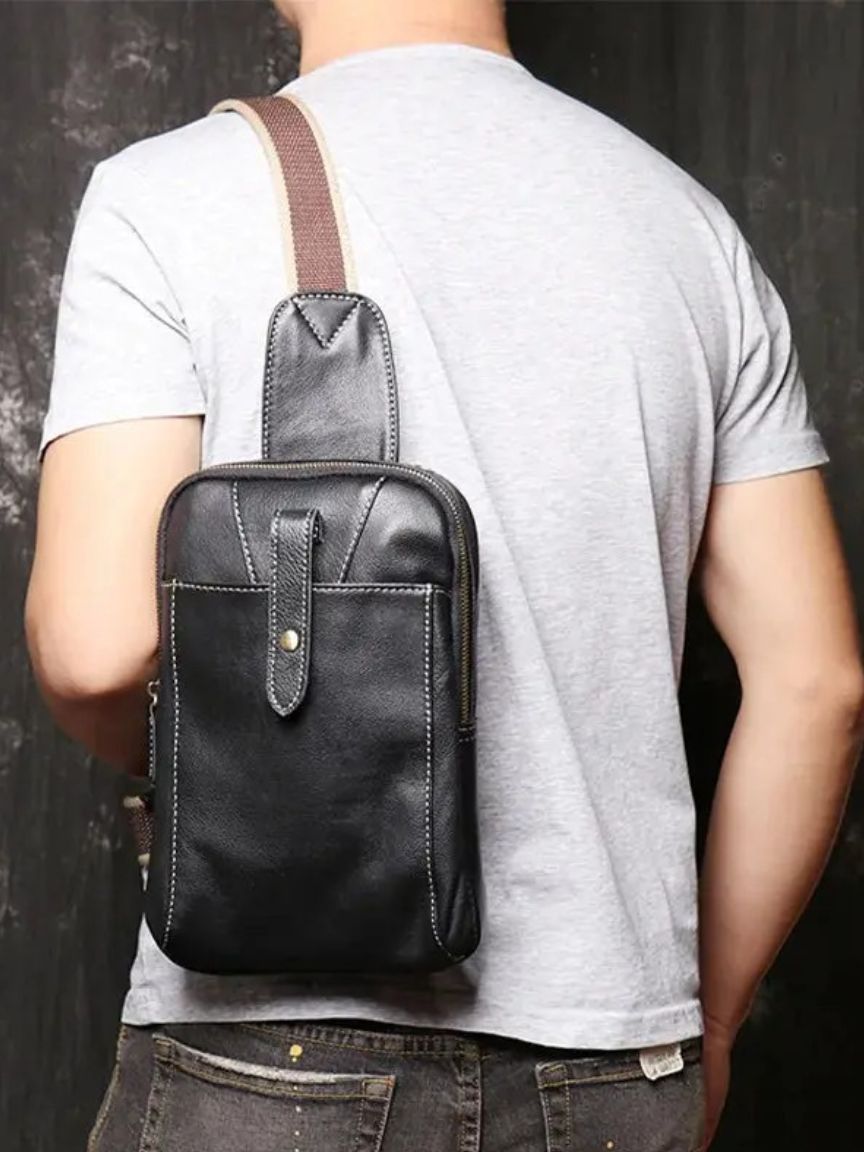Finley & Family Minimalist Leather Shoulder Bag
