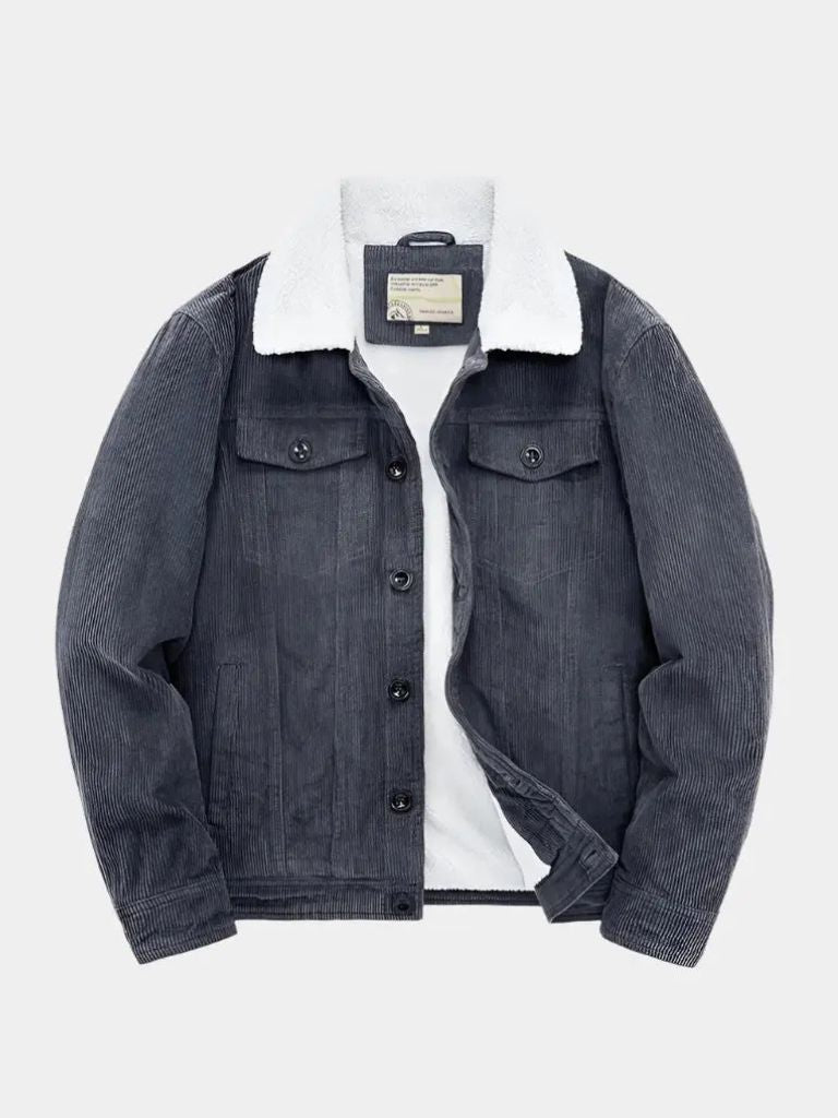 Finley & Family Vintage-Inspired Minimalist Corduroy Jacket