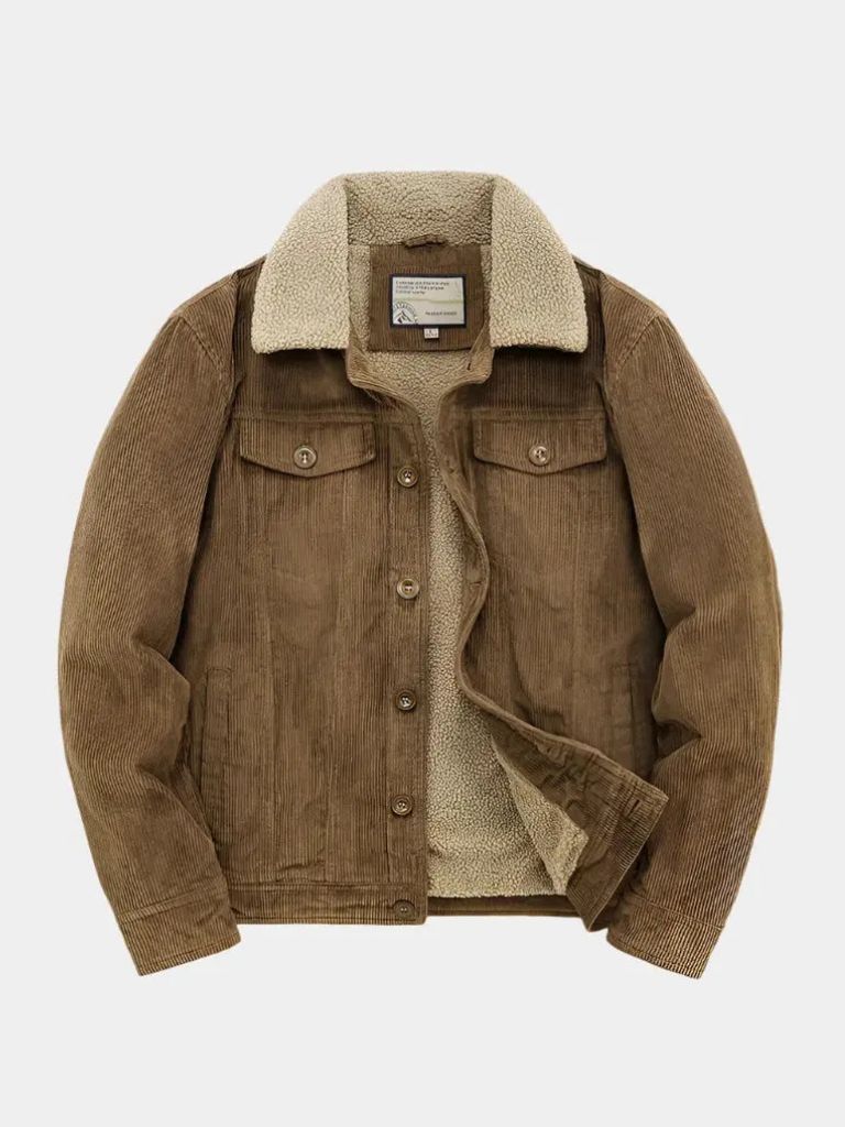 Finley & Family Vintage-Inspired Minimalist Corduroy Jacket