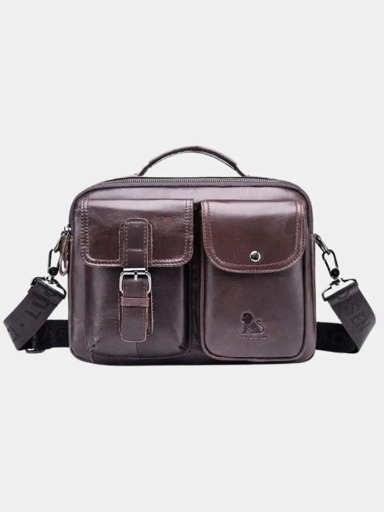 Finley & Family Vintage-Inspired Square Leather Crossbody Bag