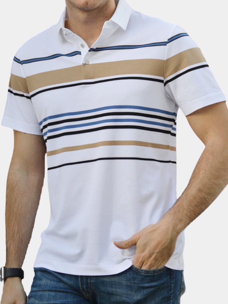 Sunset Striped Polo – Finley & Family