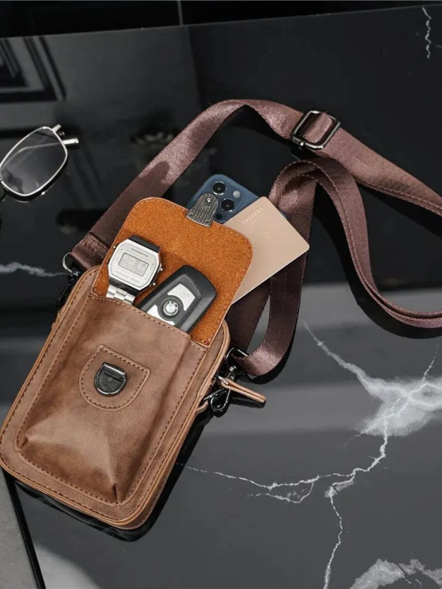 Finley & Family Mini Vintage Leather Crossbody Bag